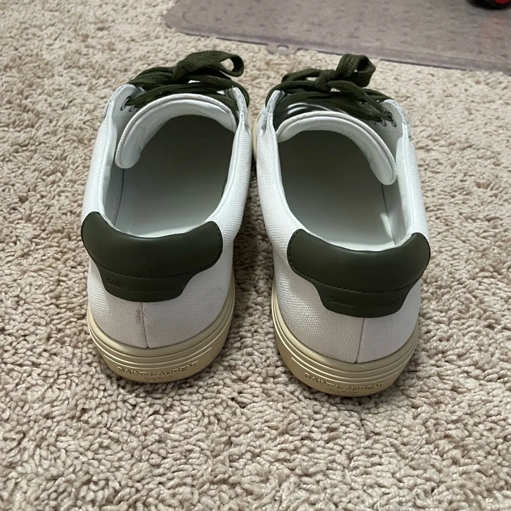 Saint Laurent Andy Canvas Sneakers Size 40.5 - Picture 7 of 9